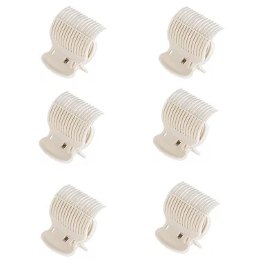 6 piezas clips de rodillo caliente rizador de pelo pinzas de garra clips de rodillo de repuesto para mujer Foto 1 de 4