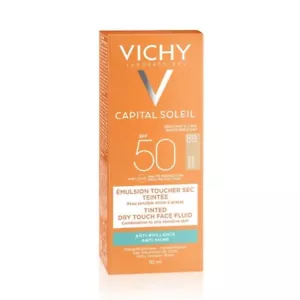 VICHY IDEAL SOLEIL DRY TOUCH SUNSCREEN TINTED BB FACE EMULSION SPF 50 50ML - Picture 1 of 1