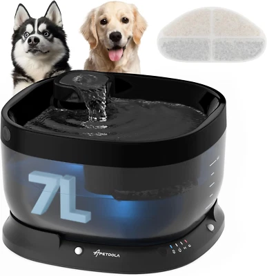 Fuente de agua inalámbrica para perros, dispensador de agua para perros a batería con sensor de movimiento Foto 1 de 4