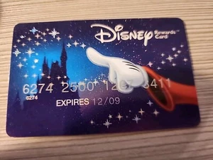 Tarjeta de Recompensas Visa Disney Chase 2009 De Colección con "Hechicero Mickey" Valor de $0 - Imagen 1 de 2