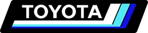 TOYOTA Sticker Fits Retro Tacoma Tundra 4Runner Land Cruiser FJ Rav4 Set of 2 - Picture 1 of 3