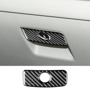 Carbon Fiber Inner Co-pilot Storage Box Handle Cover For Subaru Forester 2013-18 - Picture 1 of 12