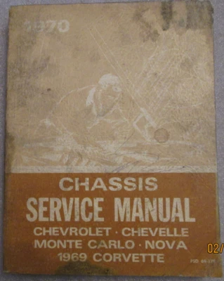 1969 CHEVROLET CORVETTE & 1970 CHEVY CHASSIS SERVICE REPAIR MANUAL ORIGINAL OEM - Image 1 of 4