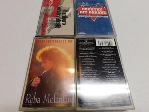 Lot of 4 Country Cassettes Mcentire Marlboro Country Evita Hit Parade Christmas - Picture 1 of 4