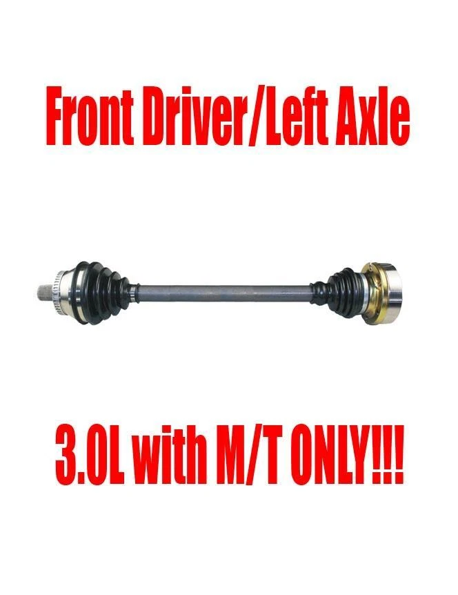 Eje lateral del conductor para Audi A4 02-04 A4 Quattro 4 puertas sedán transmisión manual Foto 1 de 4