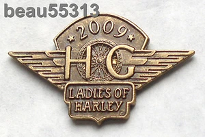 ⭐LADIES OF HARLEY DAVIDSON OWNERS GROUP HOG LOH 2009 VEST JACKET HAT PIN 09 - Picture 1 of 1