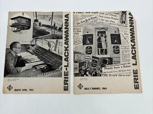 Erie Lackawanna Railroad Magazine 2 Issues March/April & July/August 1963 - Picture 1 of 4