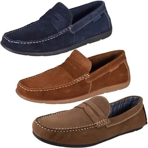 CATESBY Mens Slip on Causal Suede Loafer Boat Moccasin Driving Shoes Size 7-12 - Picture 1 of 35
