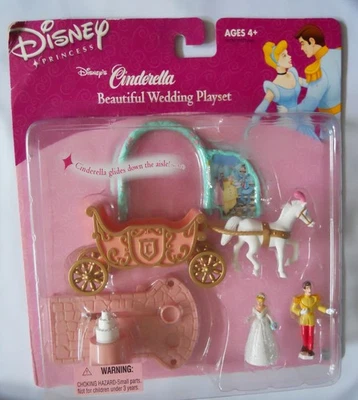Cenicienta HERMOSO JUEGO DE BODA Príncipe Encantador 2002 Disney Polly Pocket Foto 1 de 3