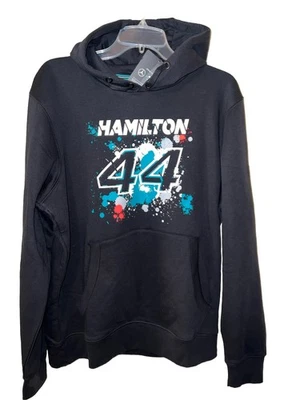 Толстовка с капюшоном F1 AMG Pentronas Mercedes черная Hamilton 44 мужская размер L новая с ценниками - Изображение 1 из 4
