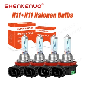 For Nissan Rogue 2014-2020 4x H11 H11 LED Headlight Kit High Low Beam Bulbs 100W - Picture 1 of 10