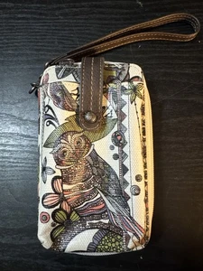 Sakroots Umhängetasche mit Handyhalter MEHRFARBIG EULE 6x3,5" - Bild 1 von 8