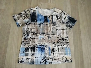 Damen T-Shirt blau/beige Shirt Gr. 42 NEU!!! - Bild 1 von 6