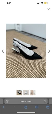 Zapatos de salón Franco Sarto negros con cordones nunca usados talla 11 anchos Foto 1 de 3