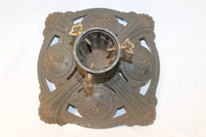 Antiker Jugendstil Weihnachtsbaumständer Christbaumständer mit 4 Engeln Gußeisen - Bild 1 von 8