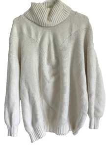 Thick White Turtleneck, Stretch Plus 3X, Time for Me Warm Cozy - Foto 1 di 6