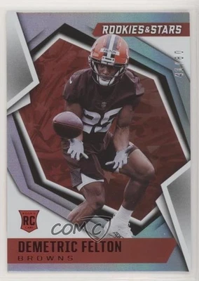 2021 Panini Rookies & Stars Rookies Longevity /80 Demetric Felton #191 RC - Image 1 of 2