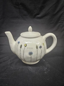 Rae Dunn Artisan Collection by Magenta Wild Flower Stems Teapot with Lid - Picture 1 of 11