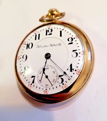 RELOJ BOLSILLO VINTAGE 1906 HAMILTON 940 21 JOYAS TALLA 18 GF FERROCARRIL Foto 1 de 4