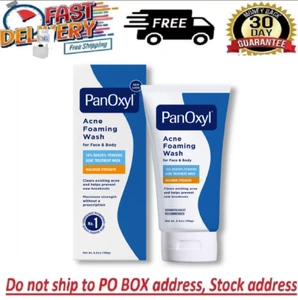 Panoxyl Max Strength Acne Foaming Wash, Face & Body, 10% Benzoyl Peroxide,5.5 Oz - Picture 1 of 6