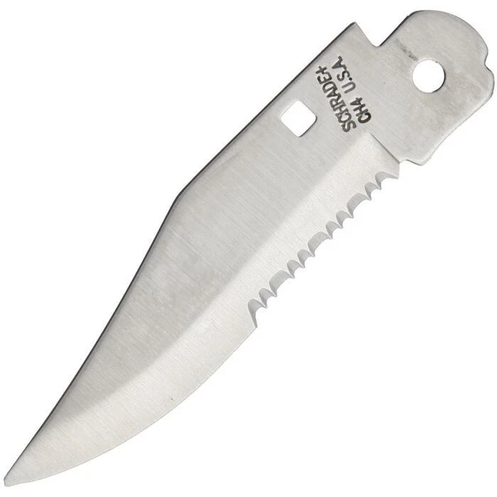 Schrade S692 3" Satin Finish Stainless Serrated Knifemaking Clip Point Blade