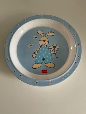 Sigikid Teller Hase Osterhase Blau Top Kinderteller - Bild 1 von 2