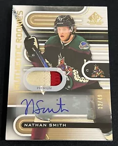2022-23 SP Game Used Gold Authentic Rookies Nathan Smith RC Auto RPA /49 #190 - Picture 1 of 2