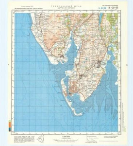 Mapa Topográfico Militar Soviético Ruso - CARREW IN FURNESS (Reino Unido) 1:100k, reimpreso - Imagen 1 de 7
