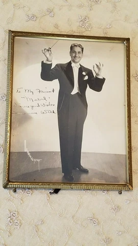 SIGNED PICTURE Lawrence Welk IN HIS YOUTH, very difficult autograph time period Cover