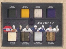 Masked Men 1976-77 YG-4 2022-23 Leaf In The Game Used Parent Cheevers Gilbert