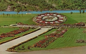 Buchenholz Kanada, Blumenuhr New Brunswick Electric Power, Vintage Postkarte - Bild 1 von 2