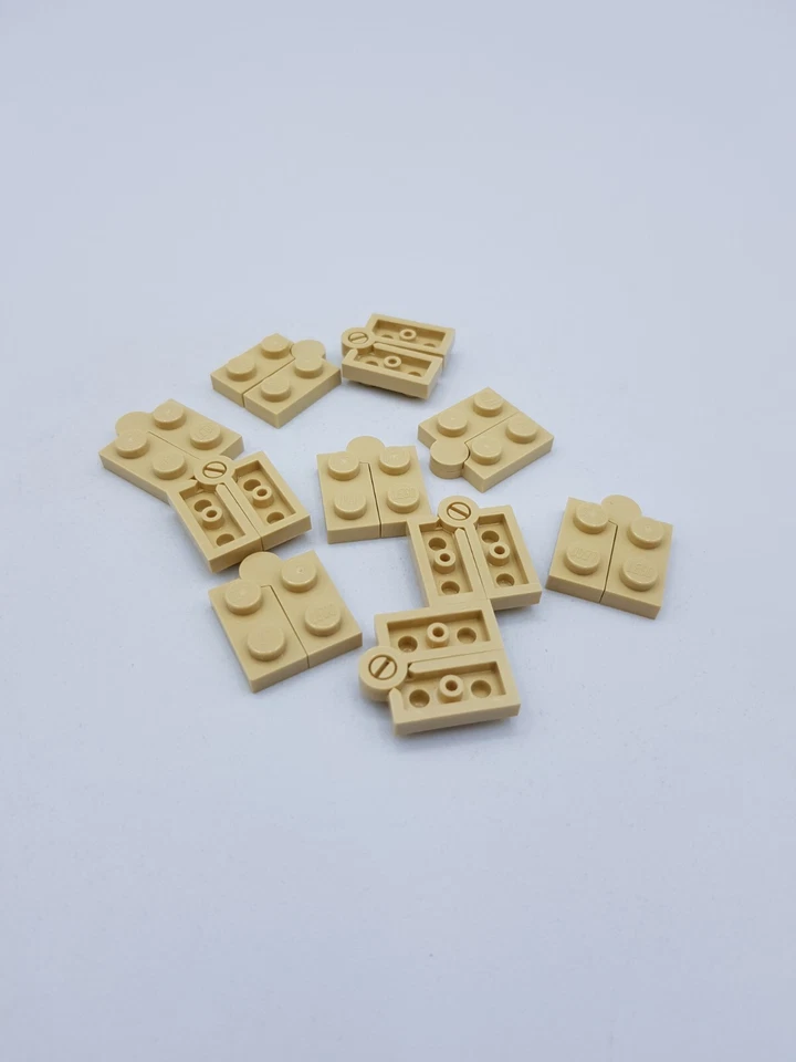 LEGO LOT 10 X CHARNIERE TAN REF 19954 / 6102772 *NEUF* - Photo 1/1