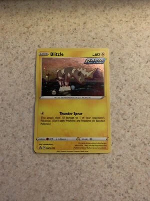 Blitzle SWSH173 Sword & Shield Black Star Promo Holo Pokemon Card LP W SWIRL - Image 1 of 4