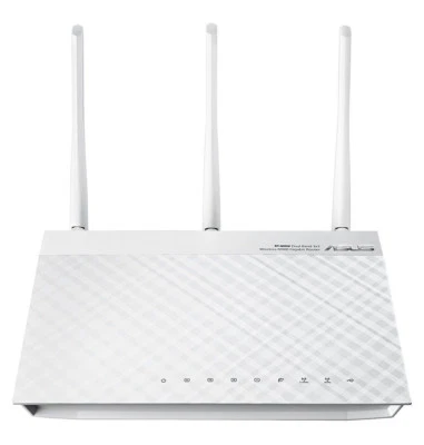 ASUS RT-N66W Dual-Band Wireless-N900 Gigabit Router (White Version) - Image 1 of 3