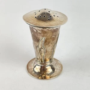 Antique Arts & Crafts Solid Silver Pepper Shaker A E Albert Edward Jones 1910 - Picture 1 of 9