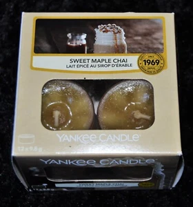 Yankee Candle  TEELICHTER, SWEET MAPLE CHAI , 12 Stck, Selten - Picture 1 of 1