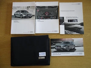 GENUINE AUDI A4 SALOON HANDBOOK OWNERS MANUAL WALLET 2007-2011 PACK A-530 - Picture 1 of 4