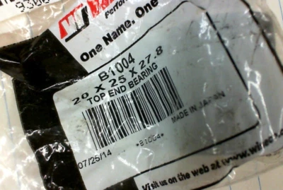 WISECO B1004 COJINETE DE PASADOR DE MUÑECA CR500 CR480R 20X25X27,8 NOS Foto 1 de 2