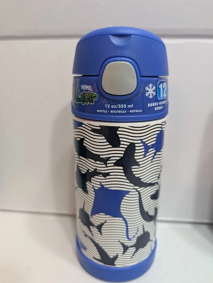 Termo 12 oz. Botella de pajita de acero inoxidable aislada al vacío para niños Foto 1 de 1