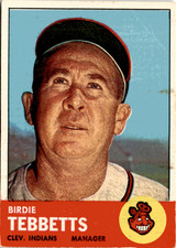 1963 Topps #48 Birdie Tebbetts Cleveland Indians