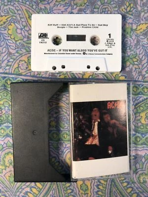 If You Want Blood You've Got It by AC/DC (Cassette, 1978, Atlantic) NO BARCODE - Image 1 of 4