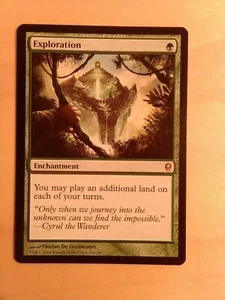 Exploration Conspiracy Land Drop Enchantment Magic Mtg - LP !! - Picture 1 of 2