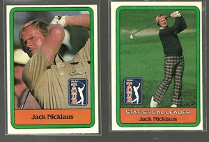Jack Nicklaus 1981 Donruss Golf Rookie Lot of 2 RCs #13 & Stat Leader NM-Mint - Picture 1 of 2