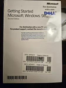 Vintage "getting started Microsoft windows 98 second edition" New with CD - Picture 1 of 2