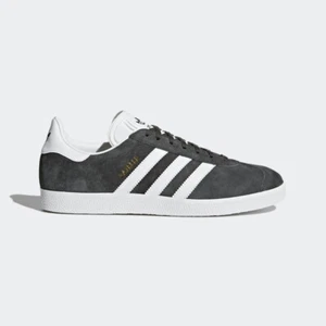 New Adidas Originals Grey & White Gazelle Shoes (BB5480) - Picture 1 of 2