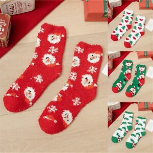 Super Cute Warm Plush Soft Print Women's Christmas Ear Socks Socks Winter Socks