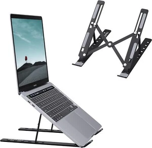 Supporto per laptop portatile regolabile supporto tablet notebook scrivania computer - Foto 1 di 17