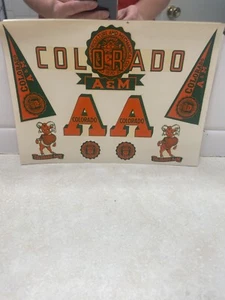 Calcomanía Angelus vintage - Colorado A&M - Imagen 1 de 6