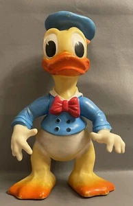 **VINTAGE 1960's 10” TALL VINYL DONALD DUCK SQUEAKY TOY- MADE IN ITALY-WORKS - Picture 1 of 7