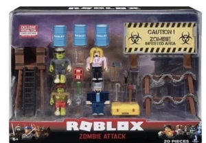 Roblox Action Collection Zombie Attack Playset Includes Exclusive Virtual Item - Picture 1 of 6